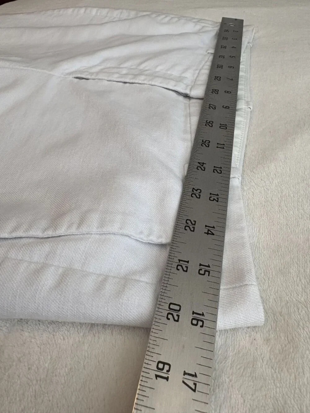 J.Crew Kaya Pants in Stretch Linen Blend Womens 6 White Cropped Kick Flare CI425